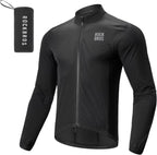 ROCKBROS Fahrradjacke Windjacke Herren, Ultraleichte Radsportjacke Brown
