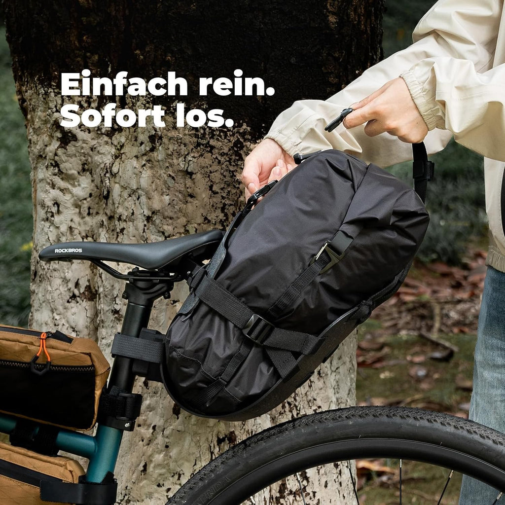 Qunature Fahrrad Satteltaschenhalter, Bikepacking Tasche Halterung Hinten