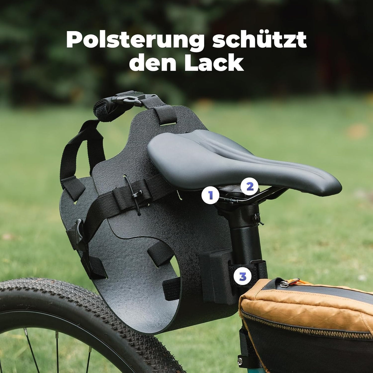 Qunature Fahrrad Satteltaschenhalter, Bikepacking Tasche Halterung Hinten