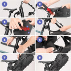 Qunature Fahrrad Satteltaschenhalter, Bikepacking Tasche Halterung Hinten