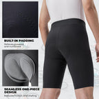 ROCKBROS Fahrradhose Kurz Gepolstert Herren, Nahtloses Einteiler Design