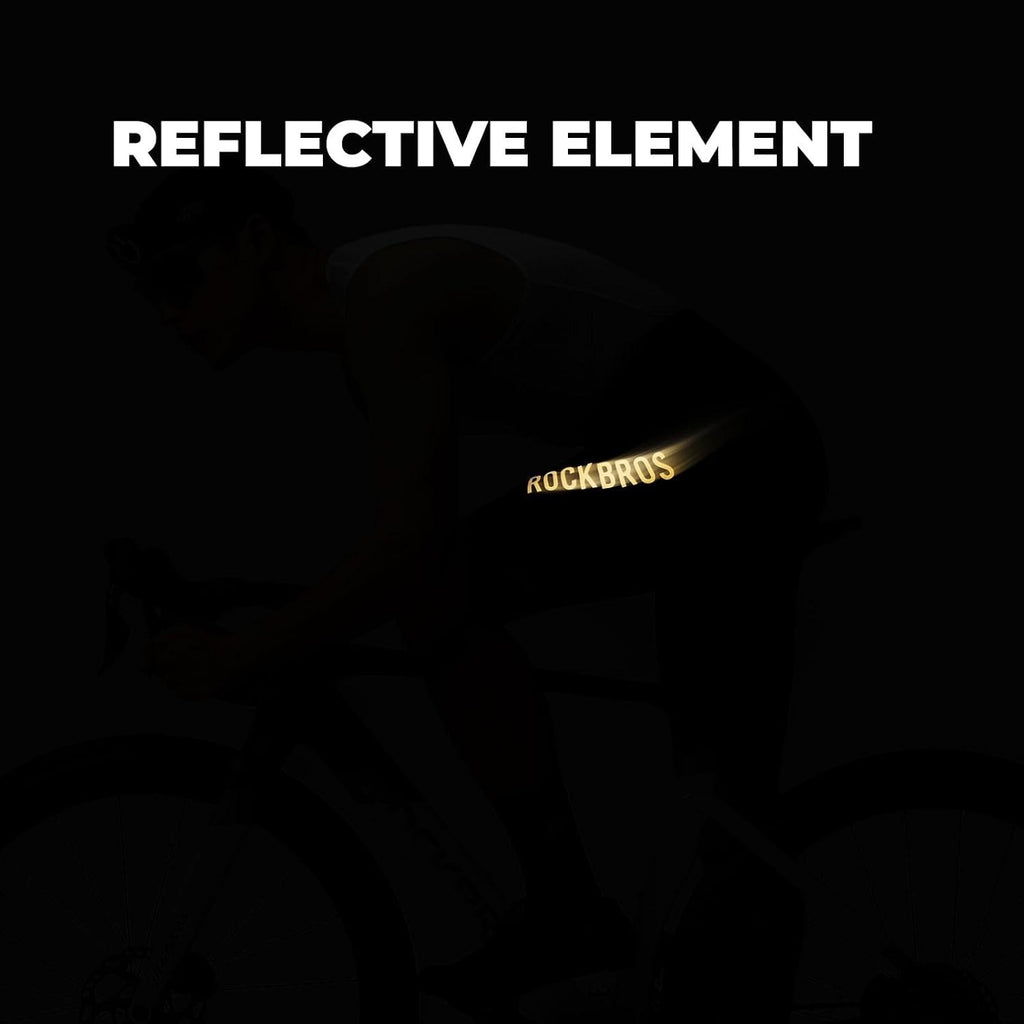 ROCKBROS Fahrradhose Kurz Gepolstert Herren, Nahtloses Einteiler Design