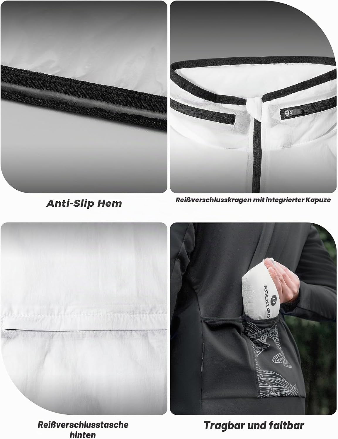 ROCKBROS Fahrradjacke Windjacke Herren
