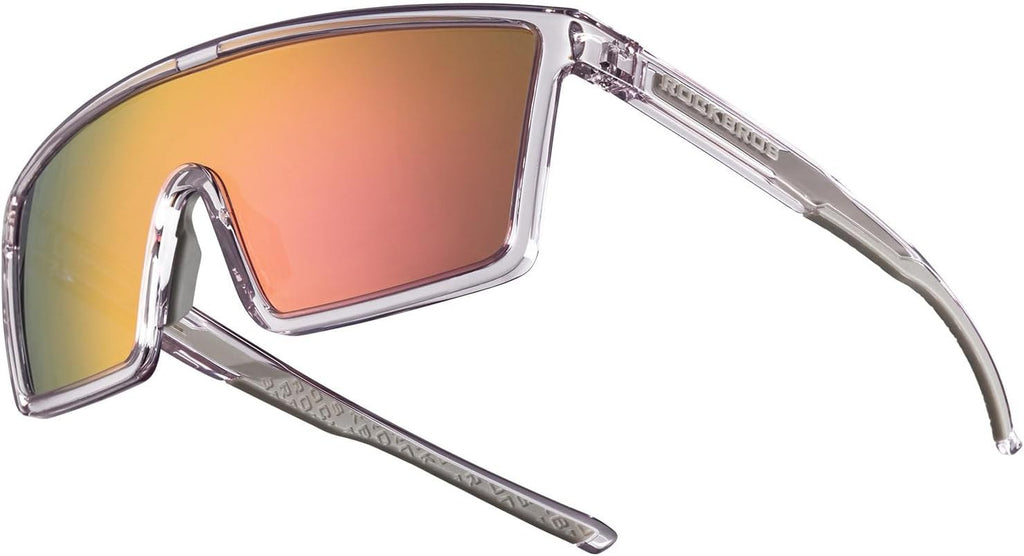 ROCKBROS Sonnenbrille Fahrradbrille Herren Damen Transparent Purple Pink