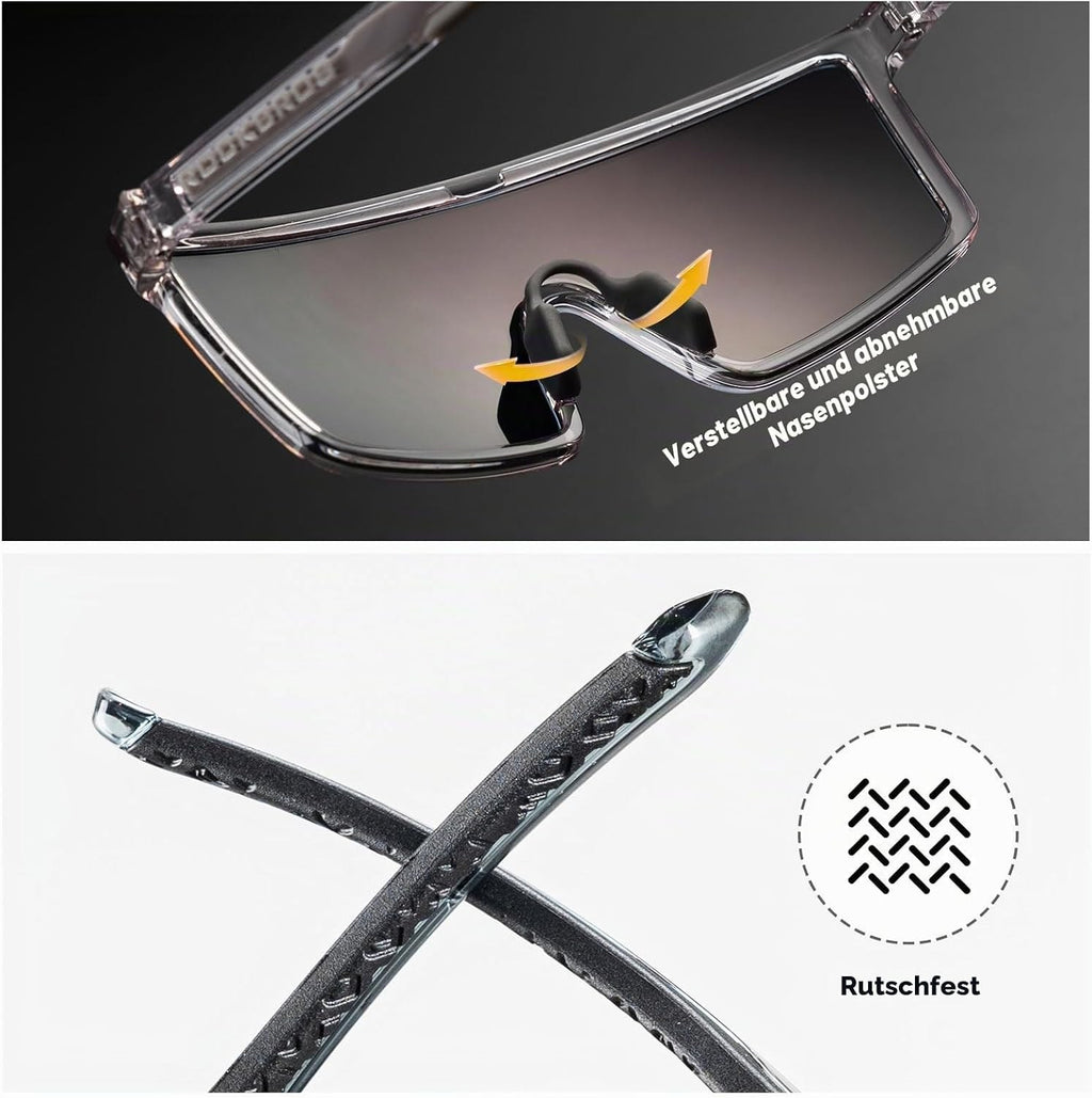 ROCKBROS Sonnenbrille Fahrradbrille Herren Damen