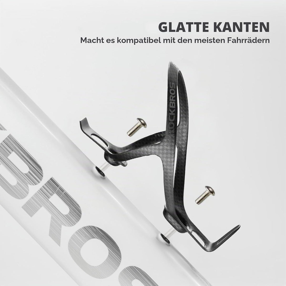 ROCKBROS Flaschenhalter Fahrrad, Voll Carbon Getränkehalter Ultraleicht