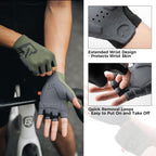 ROCKBROS Fahrradhandschuhe Fingerlos mit ergonomischer Vollpolsterung