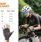 ROCKBROS Fahrradhandschuhe Fingerlos mit ergonomischer Vollpolsterung