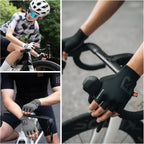 ROCKBROS Fahrradhandschuhe Fingerlos mit ergonomischer Vollpolsterung