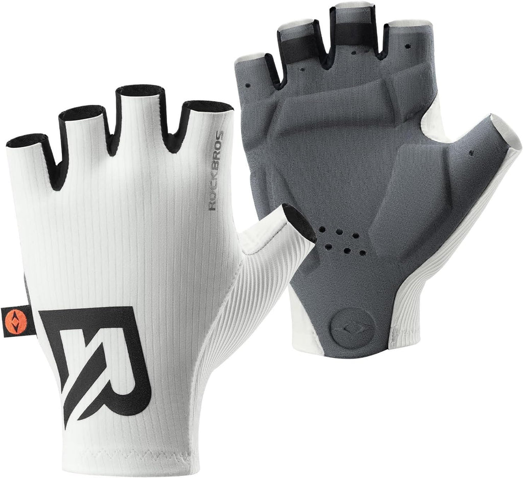 ROCKBROS Fahrradhandschuhe Fingerlos mit ergonomischer Vollpolsterung