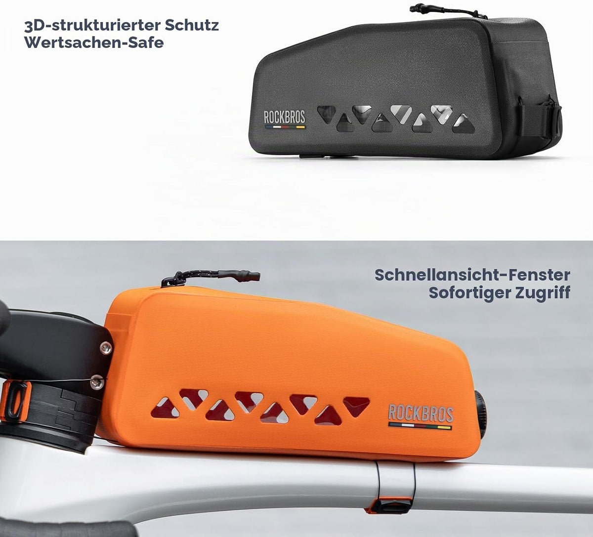 ROCKBROS Road to Sky Fahrrad Rahmentasche Wasserdicht 1L