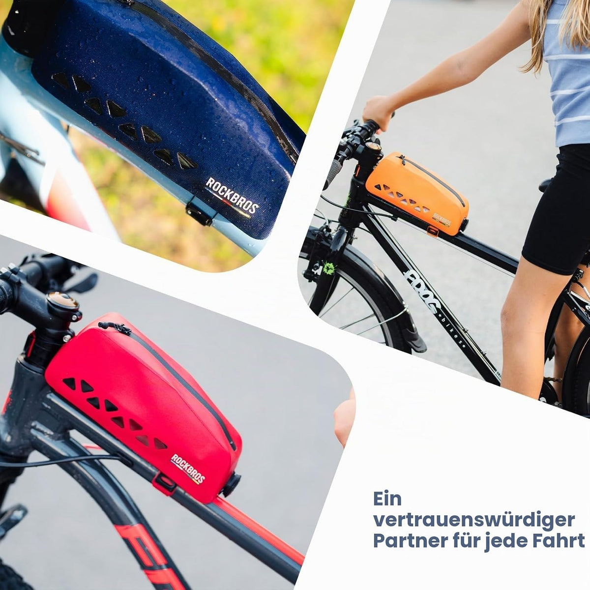 ROCKBROS Road to Sky Fahrrad Rahmentasche Wasserdicht 1L