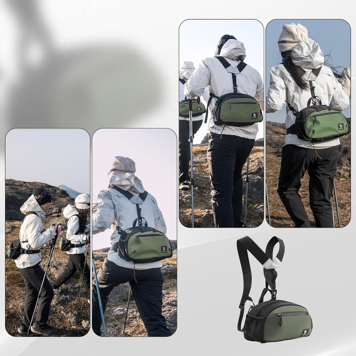 Qunature Wanderrucksack 7,9L Ultraleichter, Trekkingrucksack
