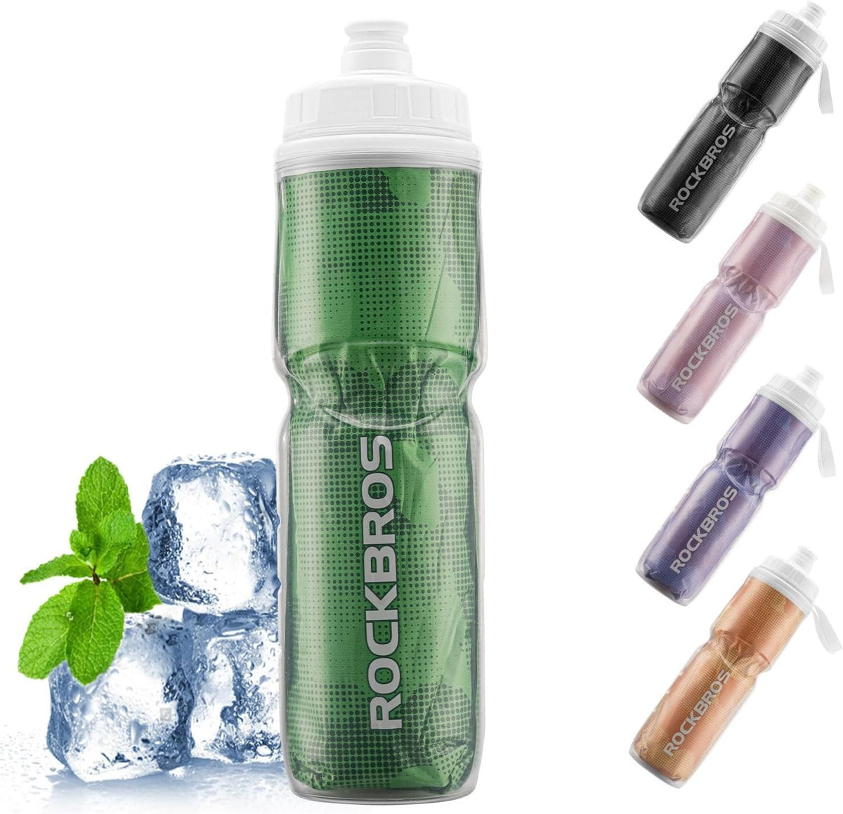 ROCKBROS Fahrrad Trinkflasche 670ML, Auslaufsicher BPA-frei Leicht Roubust