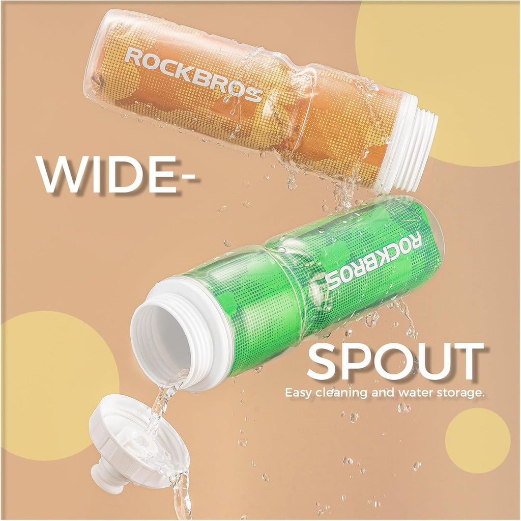 ROCKBROS Fahrrad Trinkflasche 670ML, Auslaufsicher BPA-frei Leicht Roubust