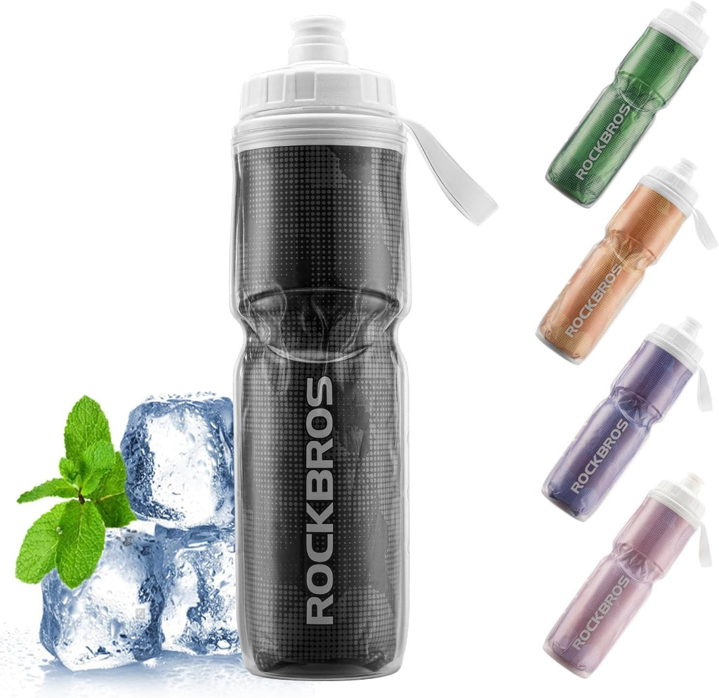 ROCKBROS Fahrrad Trinkflasche 670ML, Auslaufsicher BPA-frei Leicht Roubust