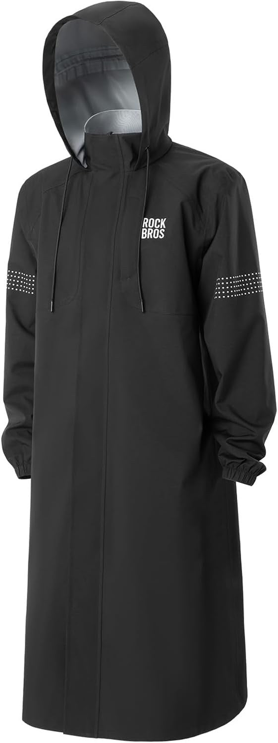 ROCKBROS Regenjacke für Herren Damen Black