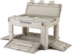 Qunature Campingbox Faltbare, Aufbewahrungsbox mit Deckel 30L, Klappbox