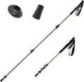 Qunature Wanderstöcke Aluminium Ultraleicht, Verstellbar 62–135 cm Teleskop Green