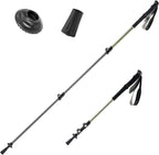Qunature Wanderstöcke Aluminium Ultraleicht, Verstellbar 62–135 cm Teleskop Green