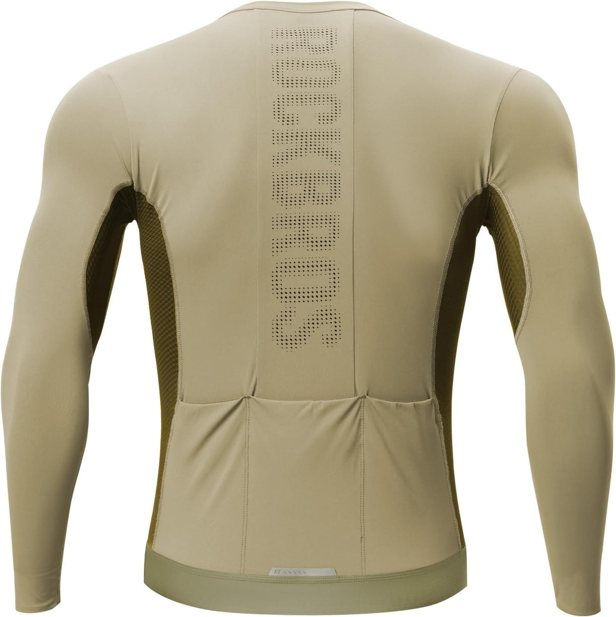 ROCKBROS Fahrradtrikot Radtrikot Langarm Herren, Atmungsaktiv Taupe