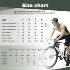ROCKBROS Fahrradtrikot Radtrikot Langarm Herren, Atmungsaktiv Taupe