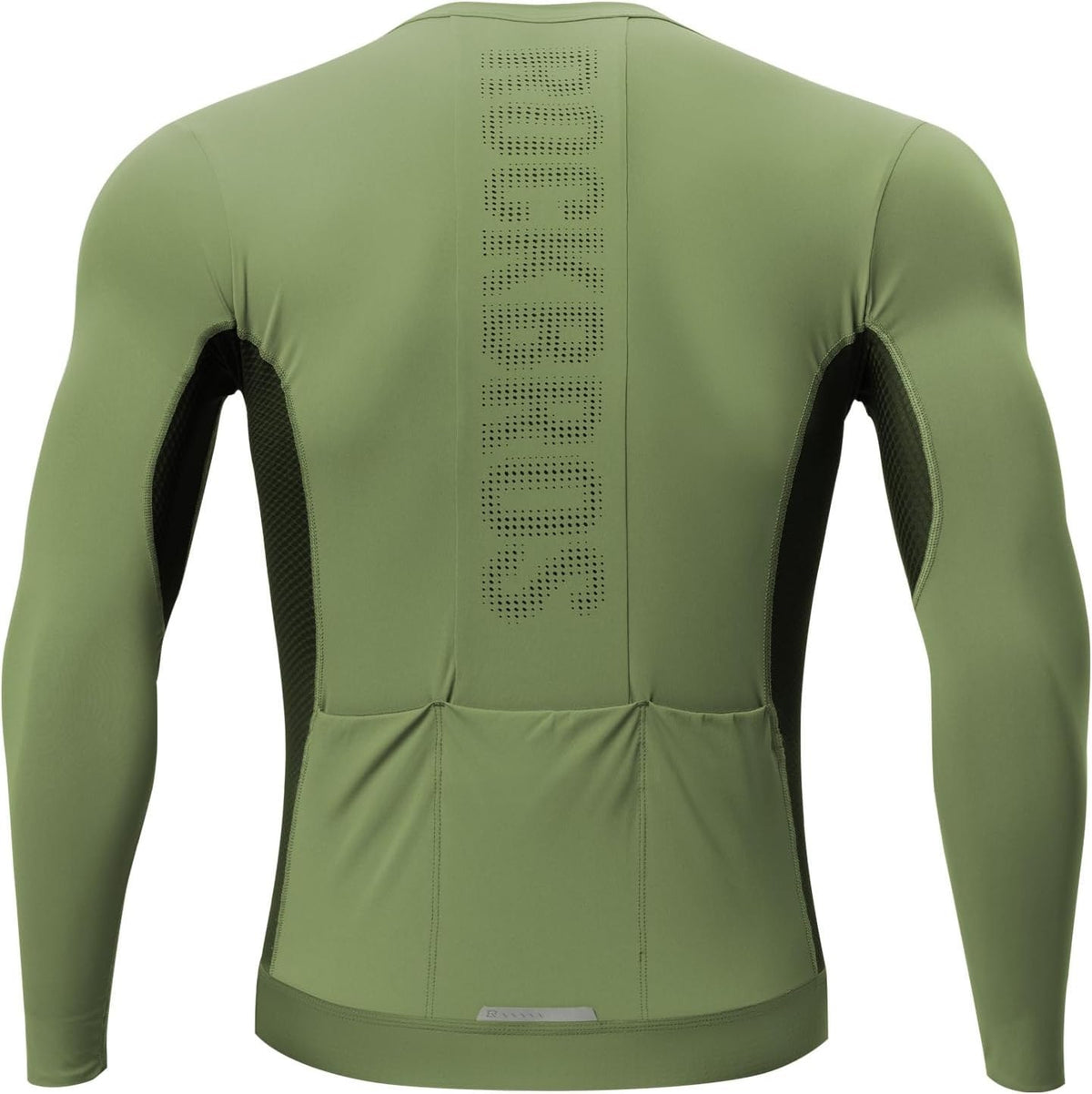 ROCKBROS Fahrradtrikot Radtrikot Langarm Herren, Atmungsaktiv Dark Green