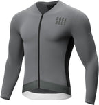 ROCKBROS Fahrradtrikot Radtrikot Langarm Herren, Atmungsaktiv White