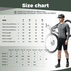 ROCKBROS Fahrradtrikot Radtrikot Langarm Herren, Atmungsaktiv Dark Grey