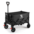 Qunature Bollerwagen faltbar mit Bremse, 120 L – Schwarz; Herstelleraufnahme