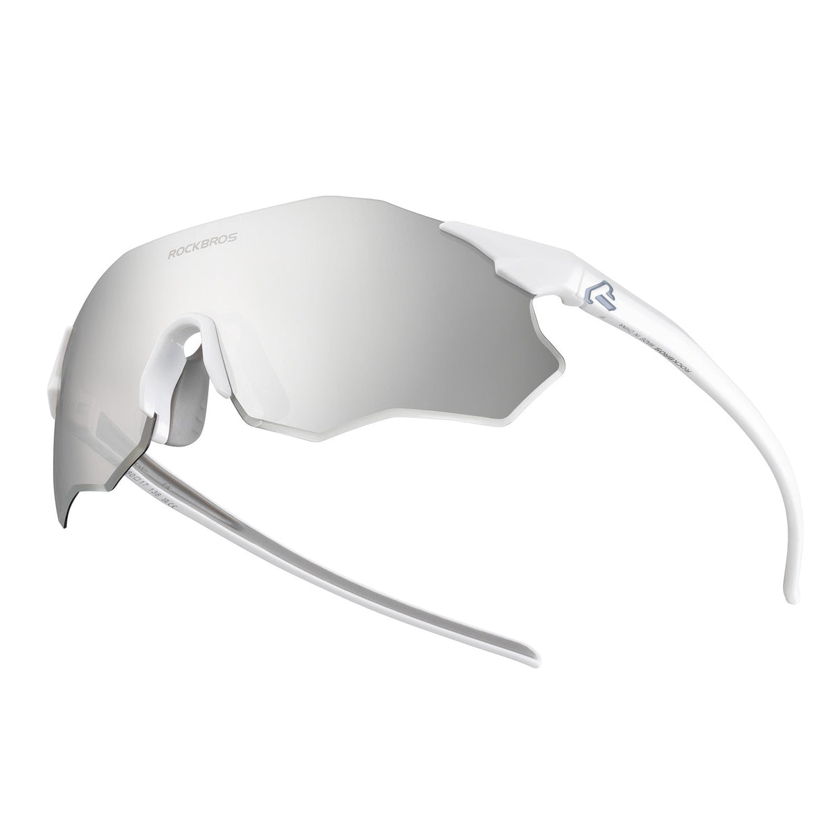 ROCKBROS Fahrradbrille rahmenlos, selbsttönend – Weiß/Grau; Herstelleraufnahme