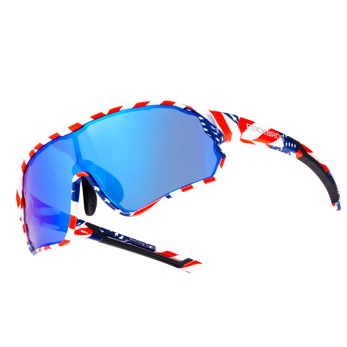 ROCKBROS Kinder-Fahrradbrille polarisiert – Flaggenmuster; Herstelleraufnahme