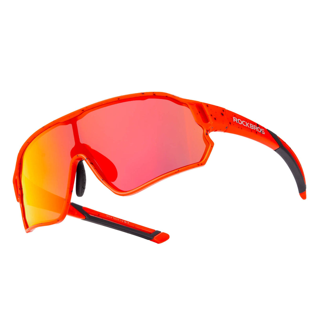 ROCKBROS Kinder-Fahrradbrille polarisiert – Rot; Herstelleraufnahme