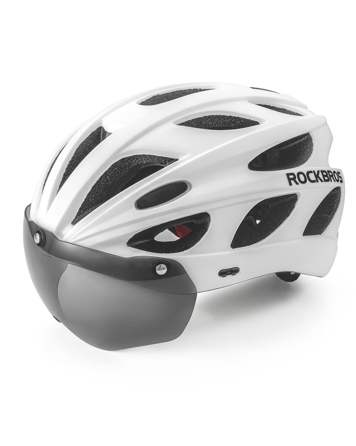 ROCKBROS Fahrradhelm mit Visier, 58–61 cm – Weiß; Herstelleraufnahme
