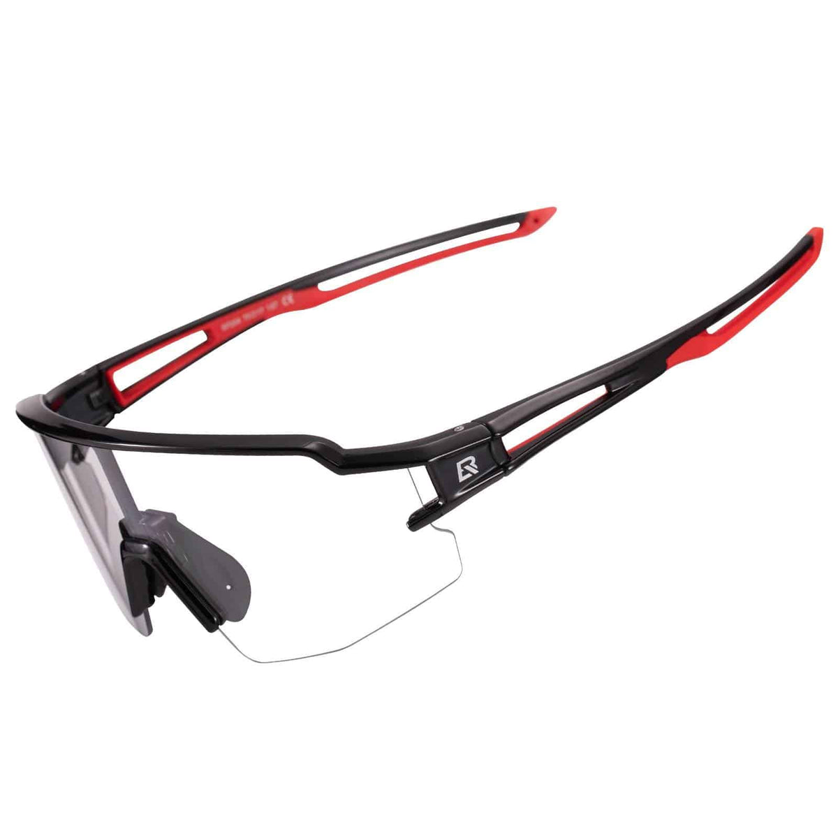 ROCKBROS Sport-Sonnenbrille, Damen und Herren – Schwarz/Rot; Herstelleraufnahme